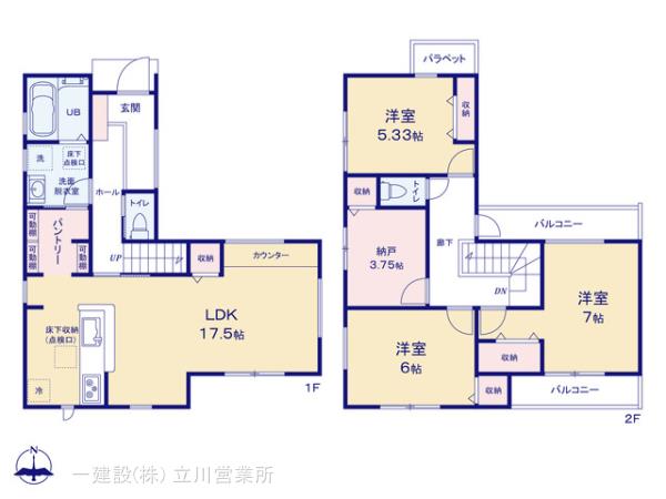 リーブルガーデン武蔵村山神明第７期の見取り図