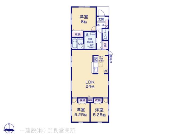 リーブルガーデン奈良押熊町４期の見取り図
