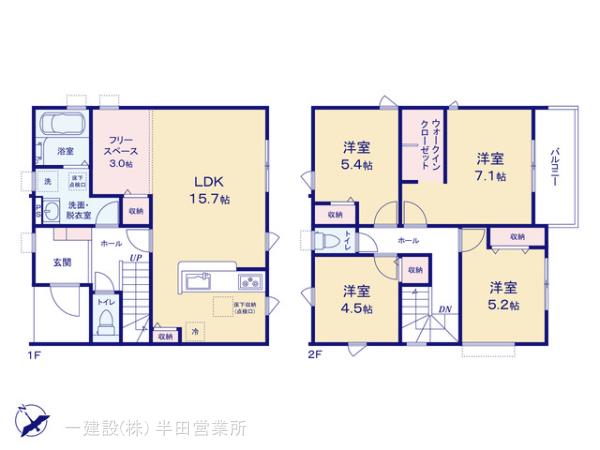 リーブルガーデン碧南市岬町の見取り図