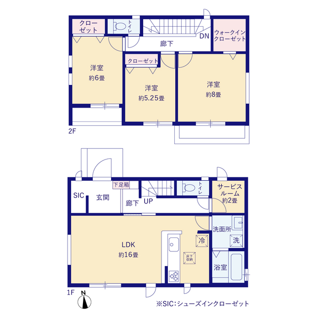 グラファーレ4228伊勢原市串橋４期６棟の見取り図