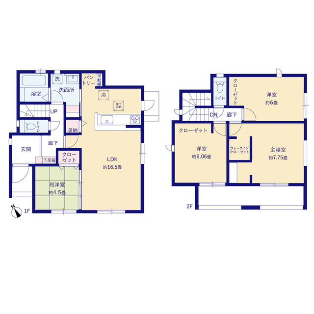 グラファーレ4379南城市玉城百名３期２棟の見取り図