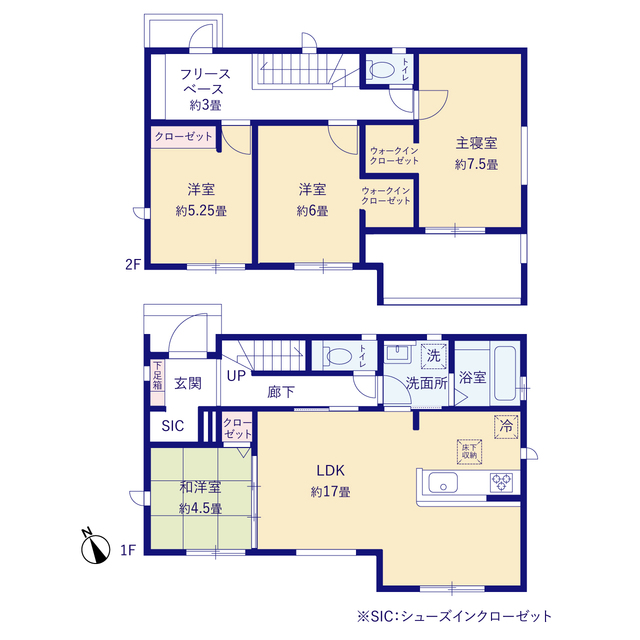 グラファーレ4379南城市玉城糸数４期２棟の見取り図