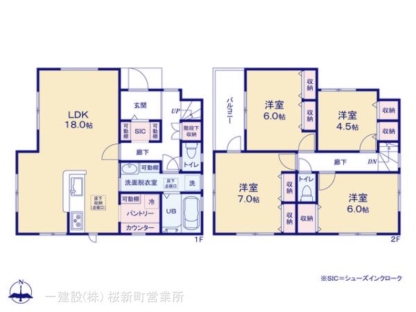 リーブルガーデン横浜市青葉区桂台２丁目の見取り図