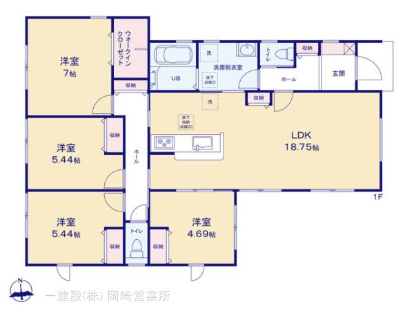 リーブルガーデン西尾第７６吉良町の見取り図