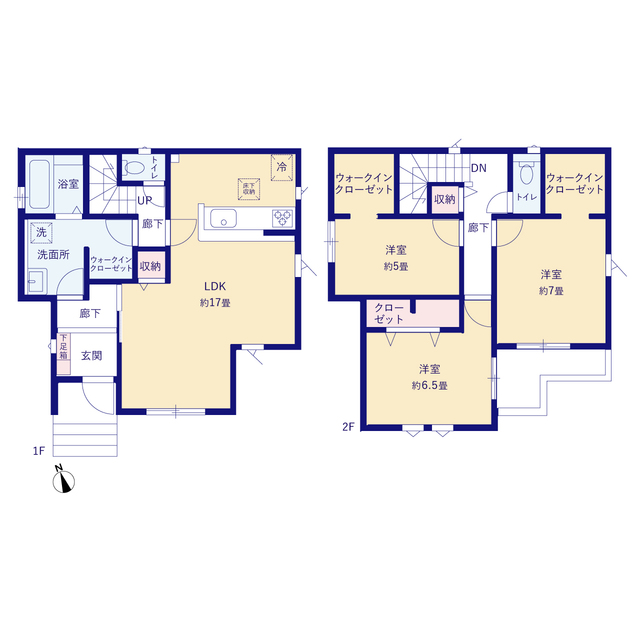 グラファーレ4208川口市東貝塚６期８棟の見取り図