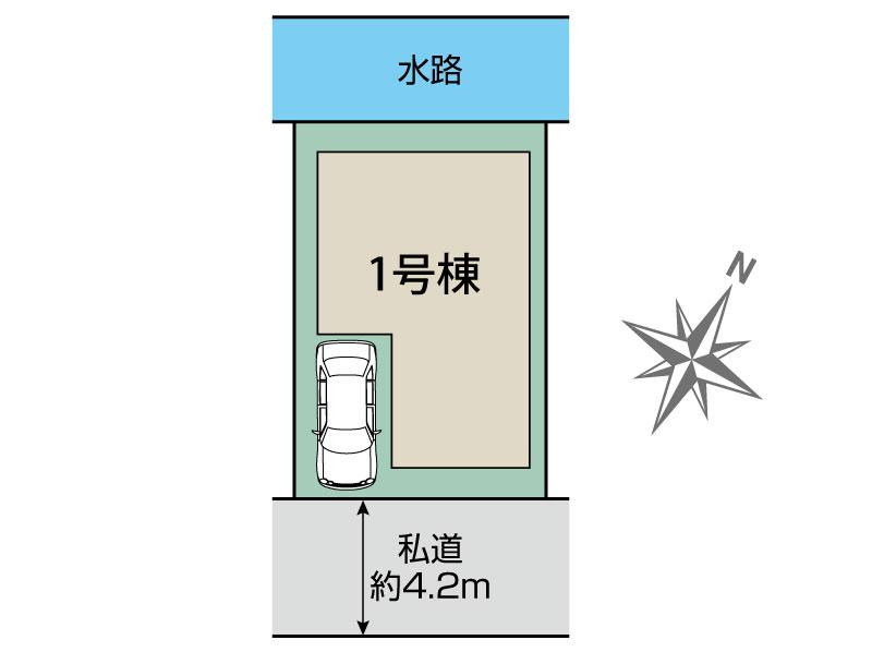 ブルーミングガーデン志木市下宗岡４丁目２期１棟の見取り図