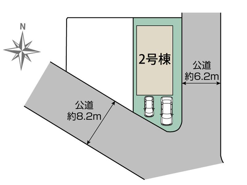 ブルーミングガーデン広島市安佐南区伴東８丁目２棟の見取り図