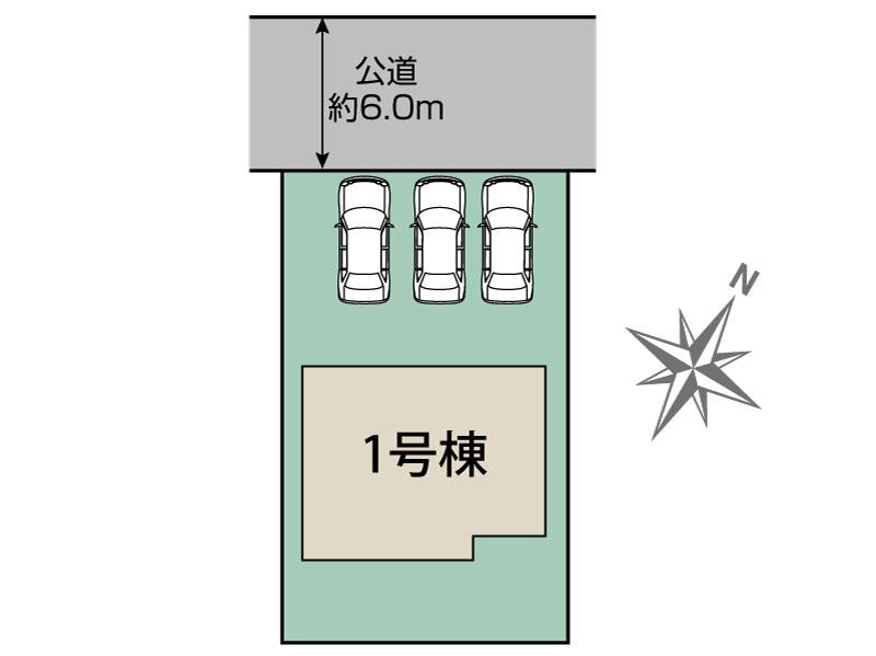 ブルーミングガーデン佐倉市王子台６丁目３期１棟の見取り図