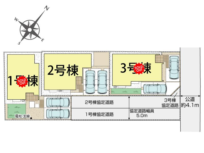 ブルーミングガーデン伊豆の国市寺家３棟の見取り図