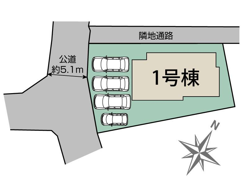 ブルーミングガーデン福岡市南区柏原１丁目１棟の見取り図