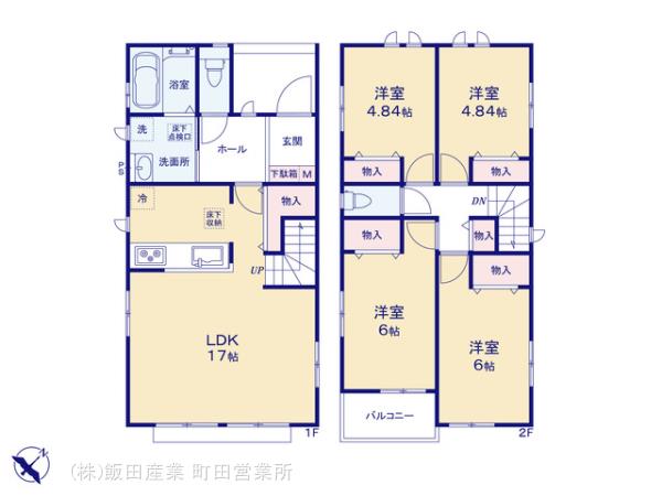 ハートフルタウン町田市本町田3450番198番の見取り図