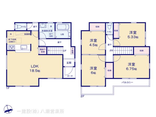 リーブルガーデン川口市前野宿の見取り図
