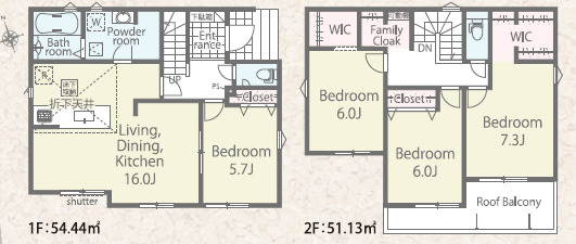 リナージュあきる野小川東１丁目　第１期の見取り図