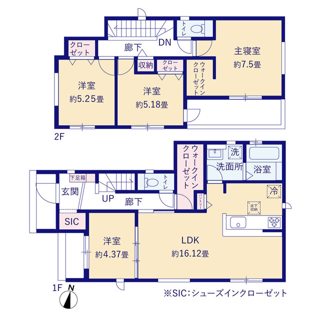 グラファーレ4395加古川市西神吉町岸４棟の見取り図