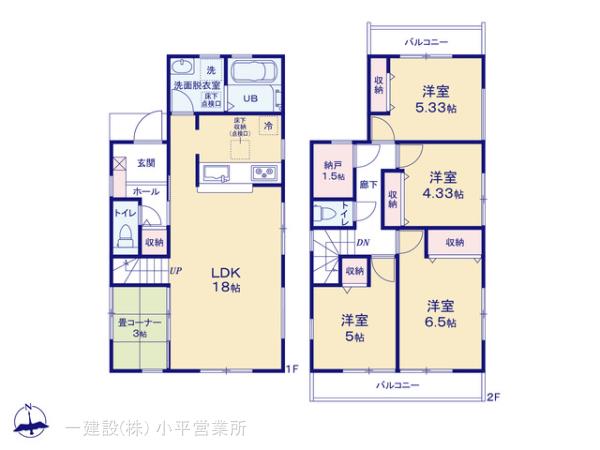 リーブルガーデン八王子市丸山町第2の見取り図