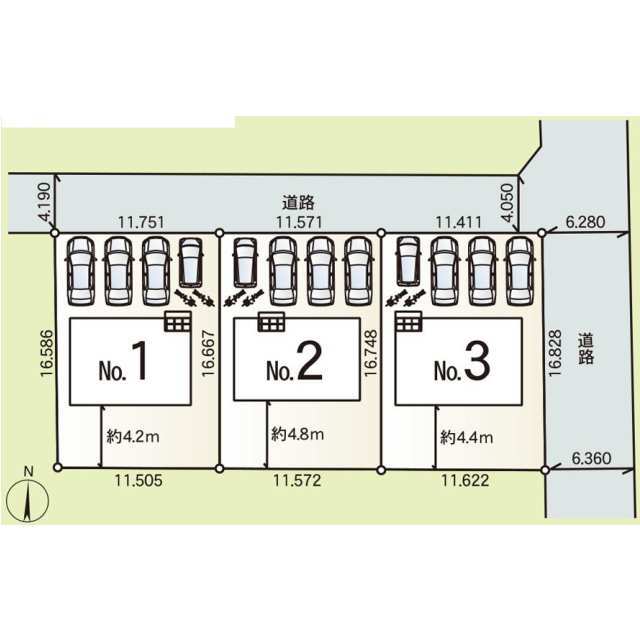 クレイドルガーデン太田市大原町 第8の見取り図