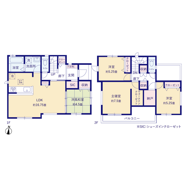 グラファーレ4260岡山市西大寺東２期２棟の見取り図