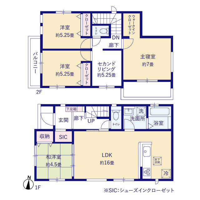 グラファーレ4260岡山市西大寺東２期２棟の見取り図