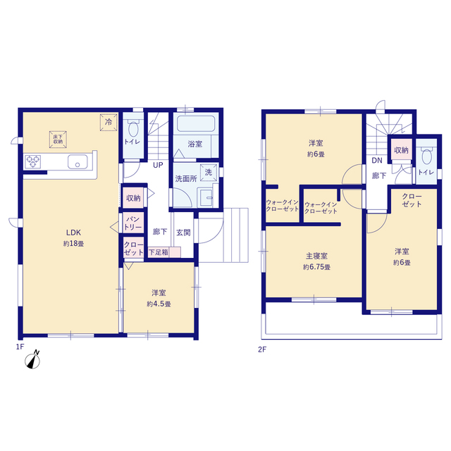 グラファーレ沖縄市桃原２棟の見取り図