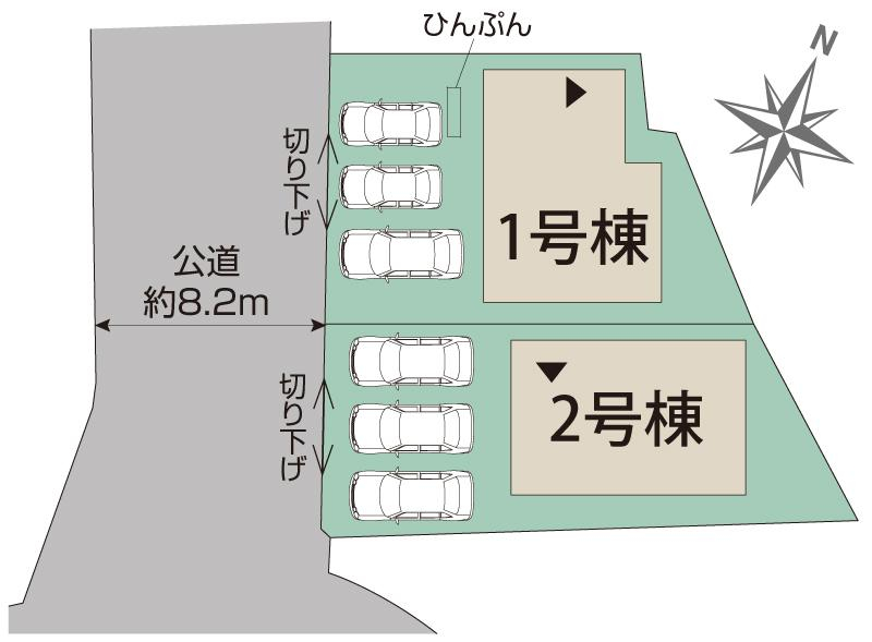 ブルーミングガーデン読谷村伊良皆２期２棟の見取り図