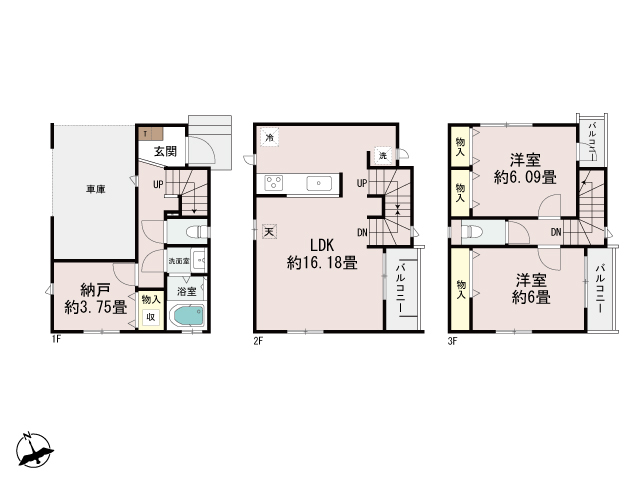 ハートフルタウン古川町146番の見取り図