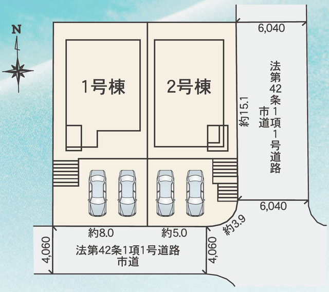 リナージュ広島安佐北区可部６丁目　第１期の見取り図