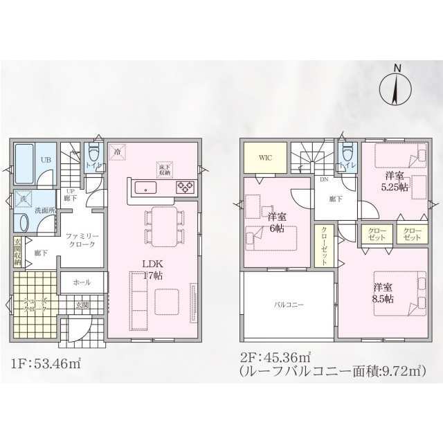クレイドルガーデン寄居町赤浜 第6の見取り図
