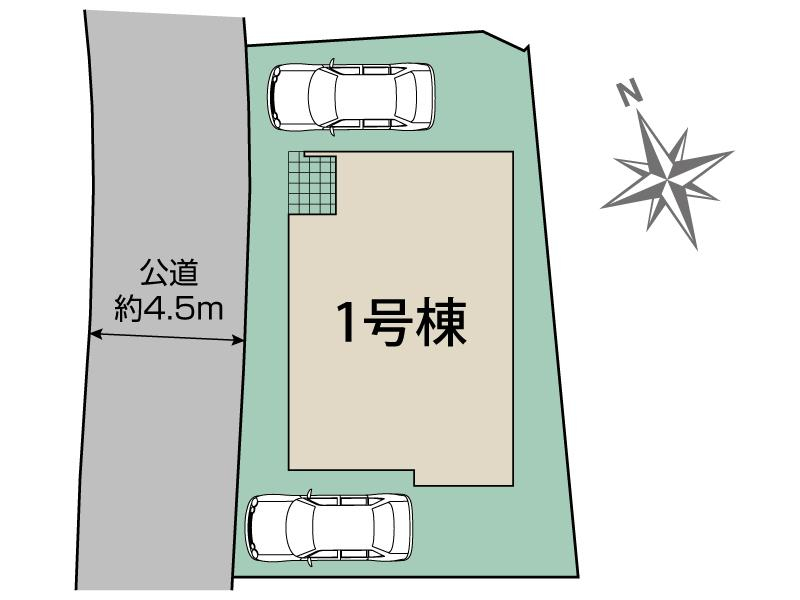 ブルーミングガーデン北九州市八幡西区屋敷１丁目１棟の見取り図