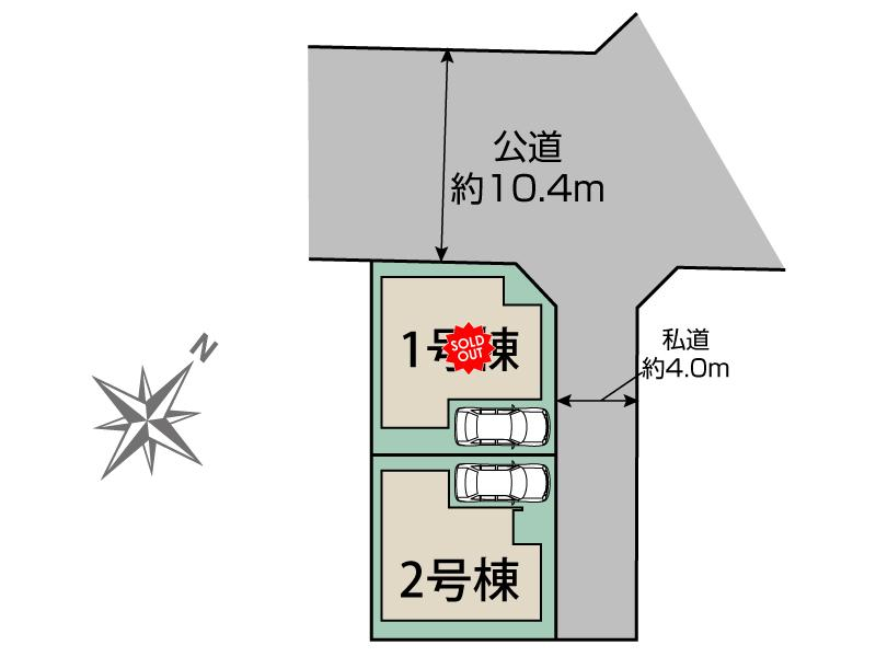 ブルーミングガーデン足立区古千谷本町３丁目２棟の見取り図