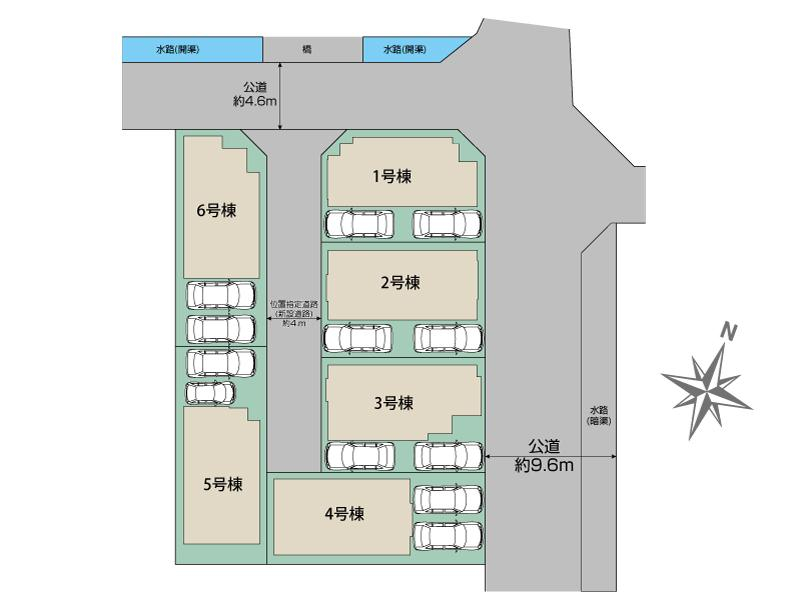 ブルーミングガーデン福岡市西区横浜１丁目６棟の見取り図