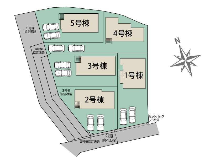 ブルーミングガーデン北九州市八幡東区清田１丁目３期５棟の見取り図