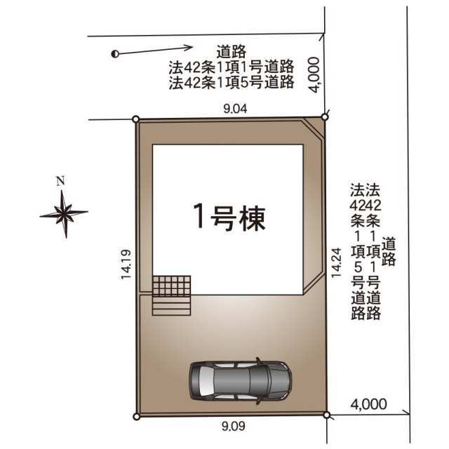 クレイドルガーデン新潟市東区本所 第1の見取り図