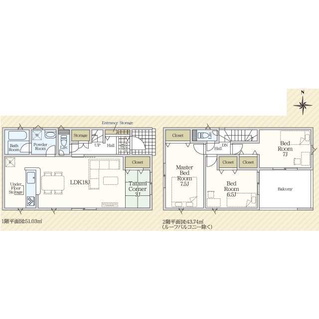 クレイドルガーデン津島市越津町 第2の見取り図