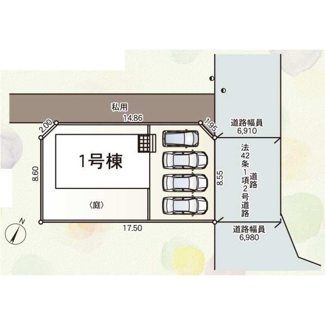 クレイドルガーデン東広島市西条町下見 第1の見取り図