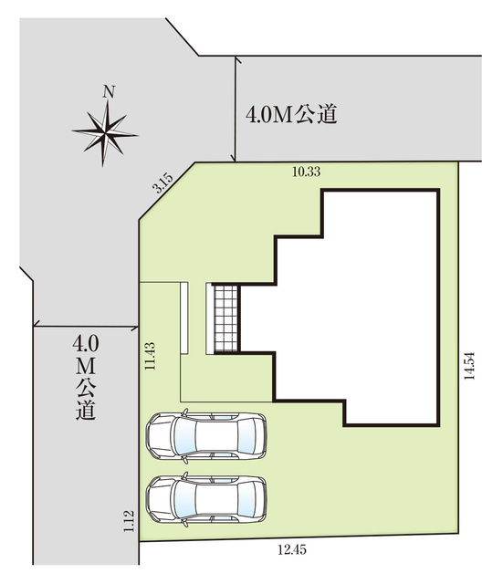 グラファーレ4352宇都宮市下栗町５期１棟の見取り図
