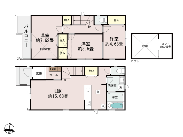 ハートフルタウン伊丹堀池3丁目178番の見取り図
