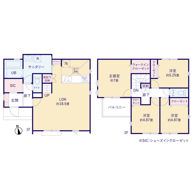 ティアラ4391府中市新町２期１棟の見取り図