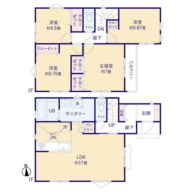 ティアラ4391川口市坂下町１棟の見取り図