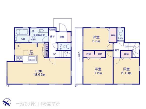 リーブルガーデン南区別所6丁目の見取り図