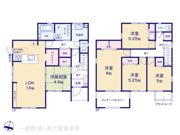 リーブルガーデン斑鳩町龍田３期の見取り図