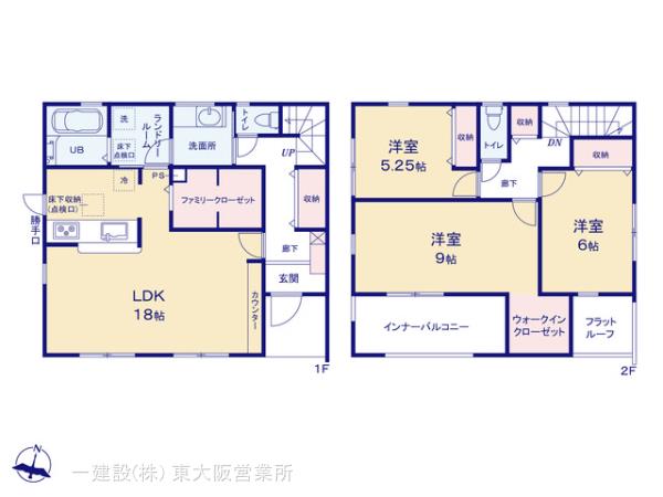 リーブルガーデン斑鳩町龍田３期の見取り図