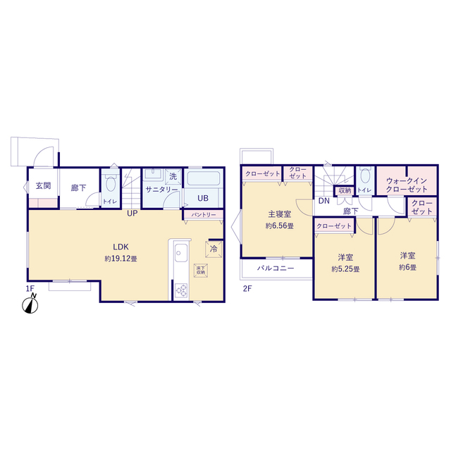 ティアラ4223相模原市相南９棟の見取り図