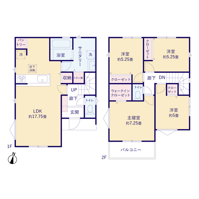 ティアラ4291西東京市南町３期１４棟の見取り図