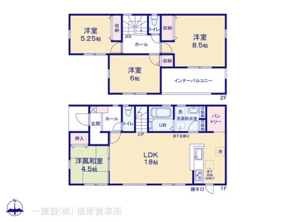 リーブルガーデン桜井市大豆越７期の見取り図