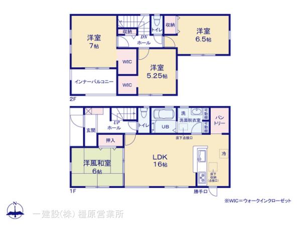 リーブルガーデン桜井市大豆越７期の見取り図