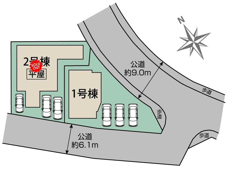 猪名川町松尾台2丁目 区画図