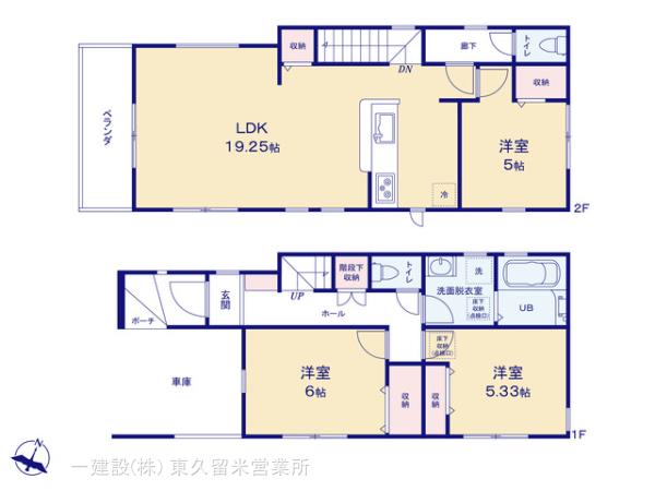 リーブルガーデン蕨市中央３丁目の見取り図