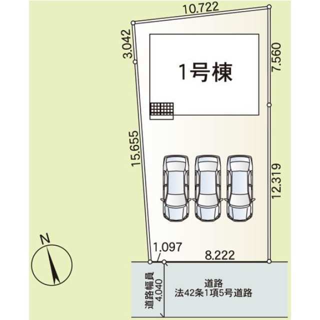 クレイドルガーデン前橋市大前田町 第1の見取り図