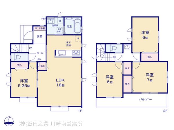 ハートフルタウン横浜市栄区桂台南2丁目1097番33の見取り図