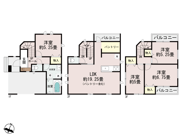 ハートフルタウン西中町3丁目47番の見取り図